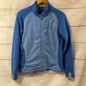 Women's blue North Face Jacket Medium Blue Flight Series Jacket - TKA Stretch